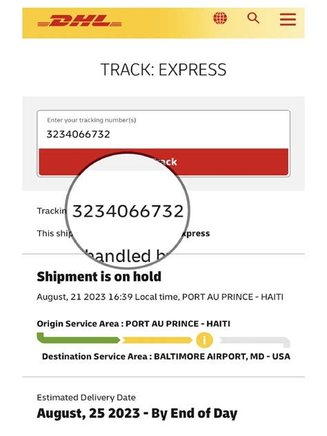 dhl tracking number cz.